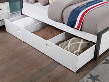 Load image into Gallery viewer, PRIAM Full &amp; Twin Bed, White/Gray, Pink, Chrome, &amp; Yellow
