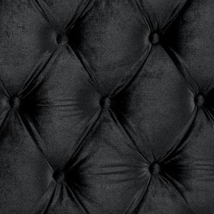 STEFANIA E.King & Queen Bed, Black & Gray
