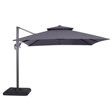 Load image into Gallery viewer, Hero 10 Ft Square Umbrella w/ Double Top + 37&quot; Large Base image
