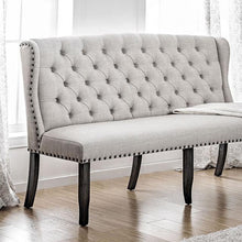 Load image into Gallery viewer, SANIA 3-Seater Loveseat Bench, Ivory image
