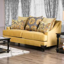 Load image into Gallery viewer, Viscontti Gold/Gray Love Seat, Gold image
