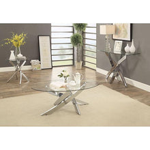 Load image into Gallery viewer, LAILA Chrome Sofa Table
