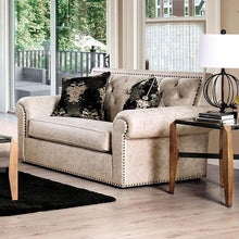 Load image into Gallery viewer, Parshall Beige W/ Gold Highlights Love Seat image
