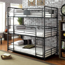 Load image into Gallery viewer, Olga I Antique Black Full/Full Bunk Bed
