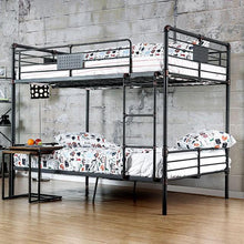 Load image into Gallery viewer, Olga I Antique Black Full/Full Bunk Bed
