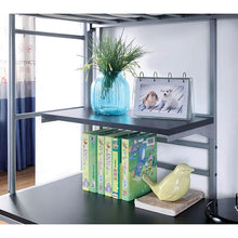 Load image into Gallery viewer, Opal Iii Black &amp; Silver Twin Loft Bed

