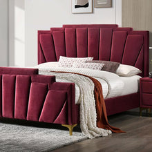 Load image into Gallery viewer, FLORIZEL Queen Bed, Red image
