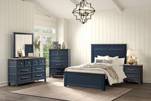 Load image into Gallery viewer, Bed Pinetop Blue &amp; White
