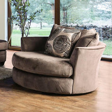 Load image into Gallery viewer, Bonaventura Brown Swivel Chair

