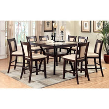 Load image into Gallery viewer, BRENT II Dark Cherry/Ivory Counter Ht. Table w/ Insert
