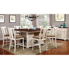 Load image into Gallery viewer, SABRINA Off White/Cherry Counter Ht. Table, Cherry &amp; White
