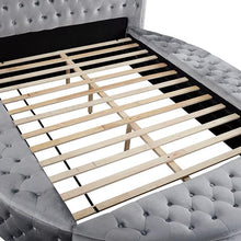 Load image into Gallery viewer, SANSOM E.King &amp; Queen Bed, Black, Blue, &amp; Grey
