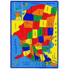 Load image into Gallery viewer, ABBEY Us Map 5&#39; X 8&#39; Area Rug
