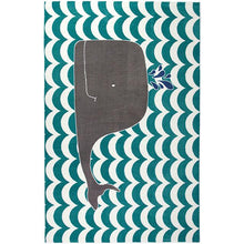 Load image into Gallery viewer, BARON 5&#39; X 8&#39;, Area Rug, Whale, Teal/Gray image
