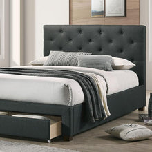 Load image into Gallery viewer, SYBELLA Queen Bed, Dark Gray image
