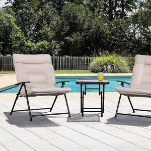 Bastia 3 Pc. Conversation Set Teal & Beige