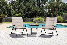 Load image into Gallery viewer, Bastia 3 Pc. Conversation Set Teal &amp; Beige
