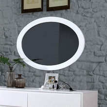 Load image into Gallery viewer, LENNART II White Oval Mirror
