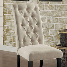 Load image into Gallery viewer, Mashall Beige/Antique Black Side Chair, Ivory (2/CTN)
