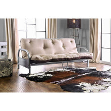 Load image into Gallery viewer, Aksel Black/Red Futon Mattress, Khaki &amp; Brown
