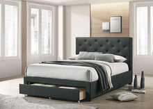 Load image into Gallery viewer, SYBELLA E.King Bed, Dark Gray
