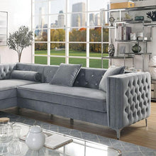 Load image into Gallery viewer, Amie Glam Gray Sectional w/Storage image
