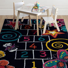 Load image into Gallery viewer, BARON 5&#39; X 8&#39;, Area Rug, Hopscotch, Multi/Black
