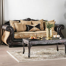 Load image into Gallery viewer, Aislynn Gold/Espresso Sofa image
