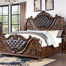 Load image into Gallery viewer, ESPARANZA Queen Bed, Brown Cherry image
