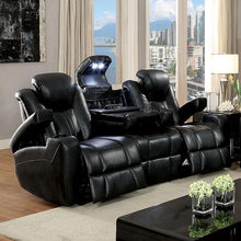 Load image into Gallery viewer, ZAURAK Dark Gray Sofa w/ 2 Recliners image
