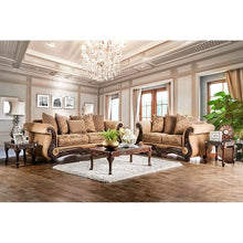 Load image into Gallery viewer, NICANOR Tan/Gold Sofa

