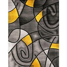 Load image into Gallery viewer, Sivas Charcoal Yellow 5' X 8' Area Rug
