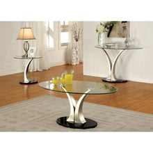 Load image into Gallery viewer, VALO Satin Plated/Black Coffee Table
