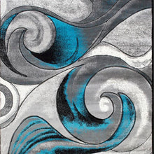Load image into Gallery viewer, Niksar Turquoise 5' X 7' Area Rug

