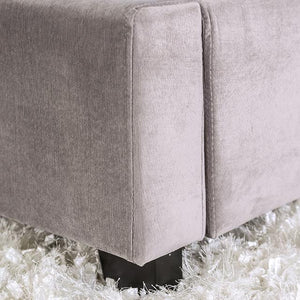 ROSABELLE E.King & Queen Bed, Black, Gray, & Ivory,