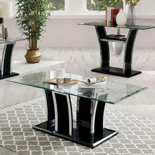 Load image into Gallery viewer, Staten Glossy Black/Chrome Coffee Table image
