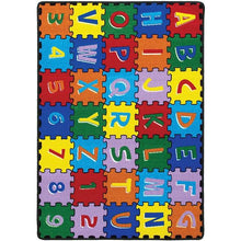 Load image into Gallery viewer, Abbey Alphabet/Multi 4&#39; 9&quot; X 6&#39; 9&quot; Area Rug
