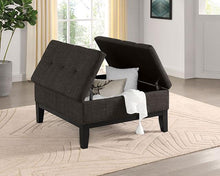 Load image into Gallery viewer, FAZIO Storage Ottoman, Gray
