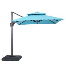 Load image into Gallery viewer, Fida 8 Ft Square Umbrella w/ Double Top + 37&quot; Large Base image
