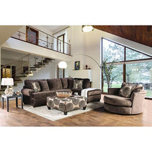 Load image into Gallery viewer, Bonaventura Brown Swivel Chair
