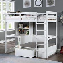 Load image into Gallery viewer, CALLISTUS Twin Workstation Loft Bed, White image
