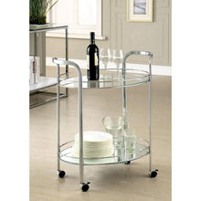 Load image into Gallery viewer, LOULE Chrome Serving Cart
