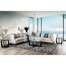 Load image into Gallery viewer, Tegan Beige/Light Blue Love Seat
