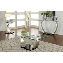 Load image into Gallery viewer, ROXO Satin Plated/Black Sofa Table
