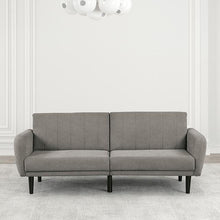 Load image into Gallery viewer, Aristide Futon Sofa Grey &amp; Brown
