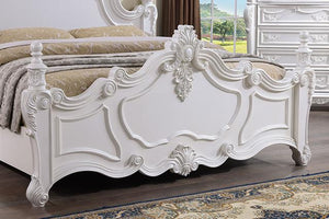 Francione Bed Chrome & Cherry