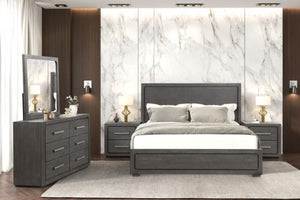 Crowthorne Bed White & Grey