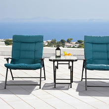 Load image into Gallery viewer, Bastia 3 Pc. Conversation Set Teal &amp; Beige
