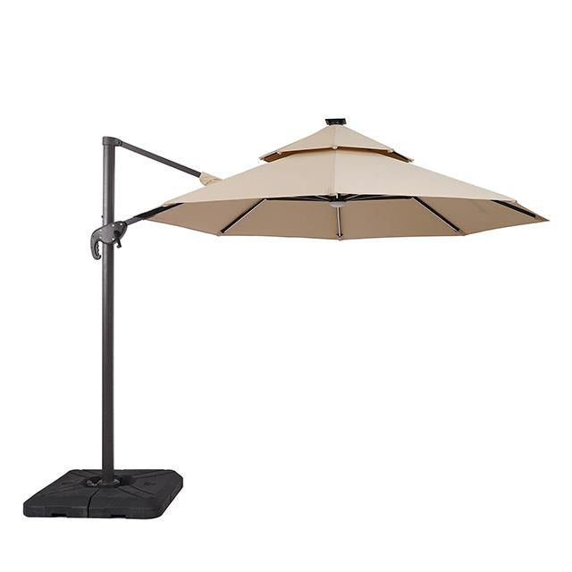 Fera 10 Ft Round Umbrella w/ LED Bulb + 37