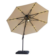 Load image into Gallery viewer, Nuti 10 Ft Round Umbrella w/ LED Light + 37&quot; Large Base
